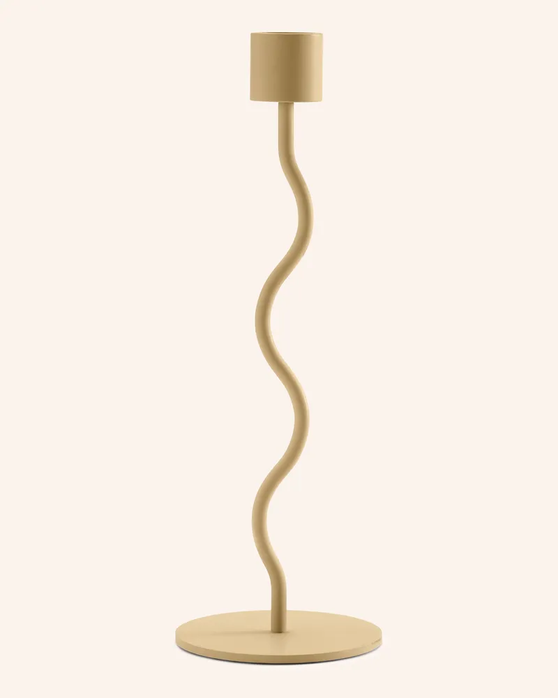 COOEE Design Kerzenhalter Curved braun Hellbraun