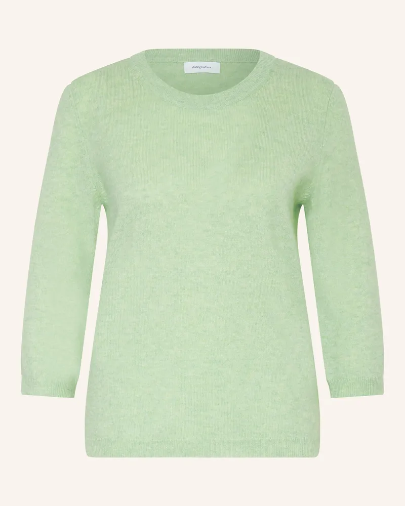 Darling Harbour Cashmere-Pullover mit 3/4-Arm Pastellgrün