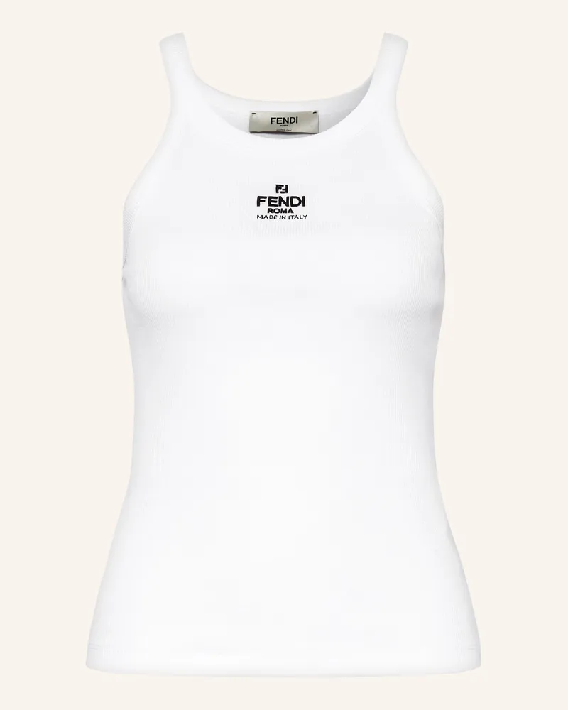 Fendi Top weiss Weiss