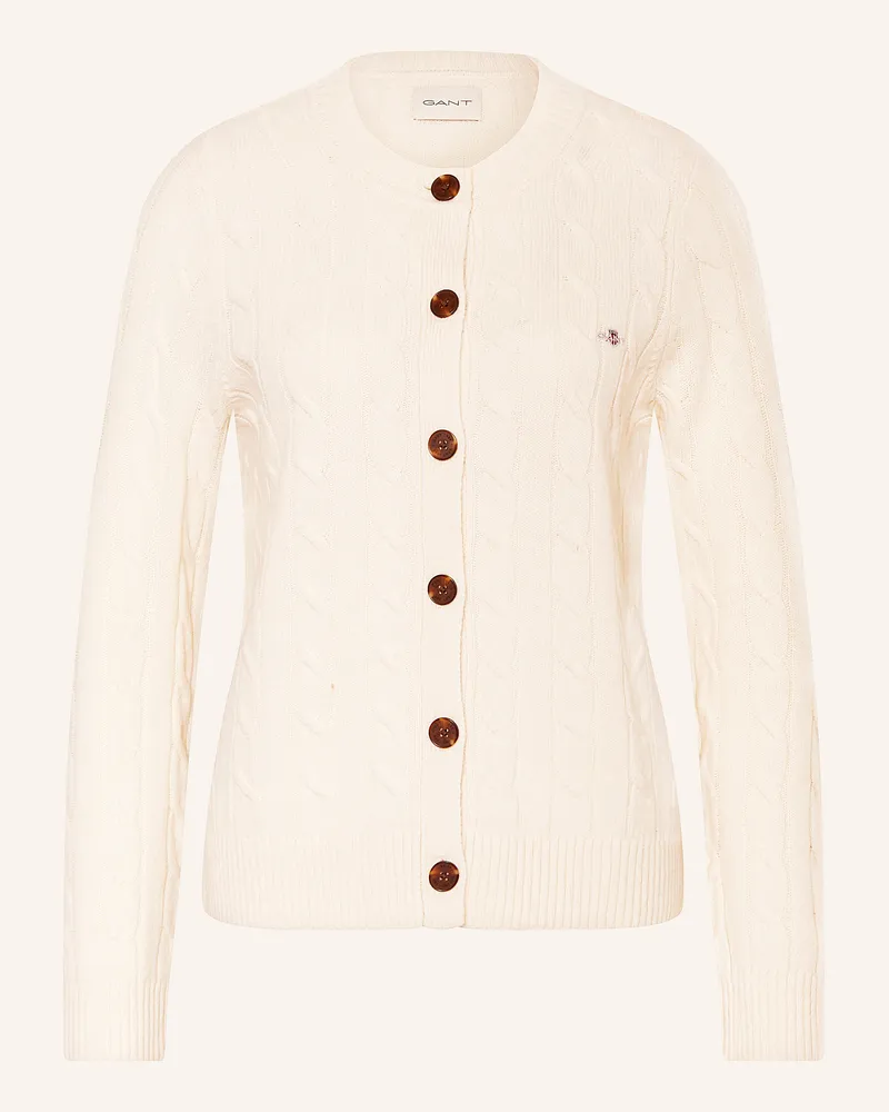 Gant Strickjacke Creme
