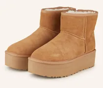 Plateau-Boots Classic Mini Platform braun