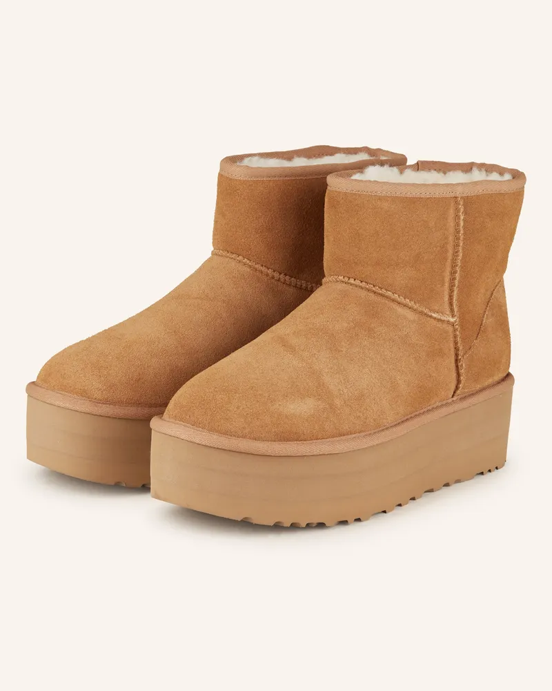 UGG Plateau-Boots Classic Mini Platform braun Camel