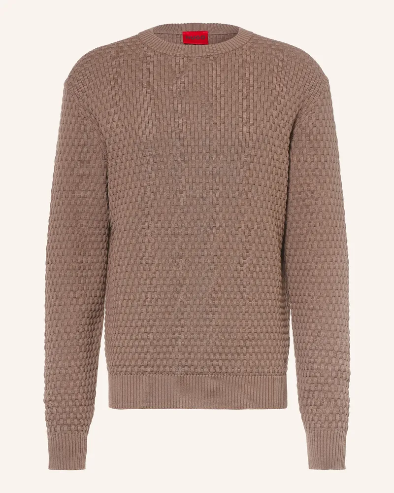 HUGO BOSS Pullover Sylas braun Taupe