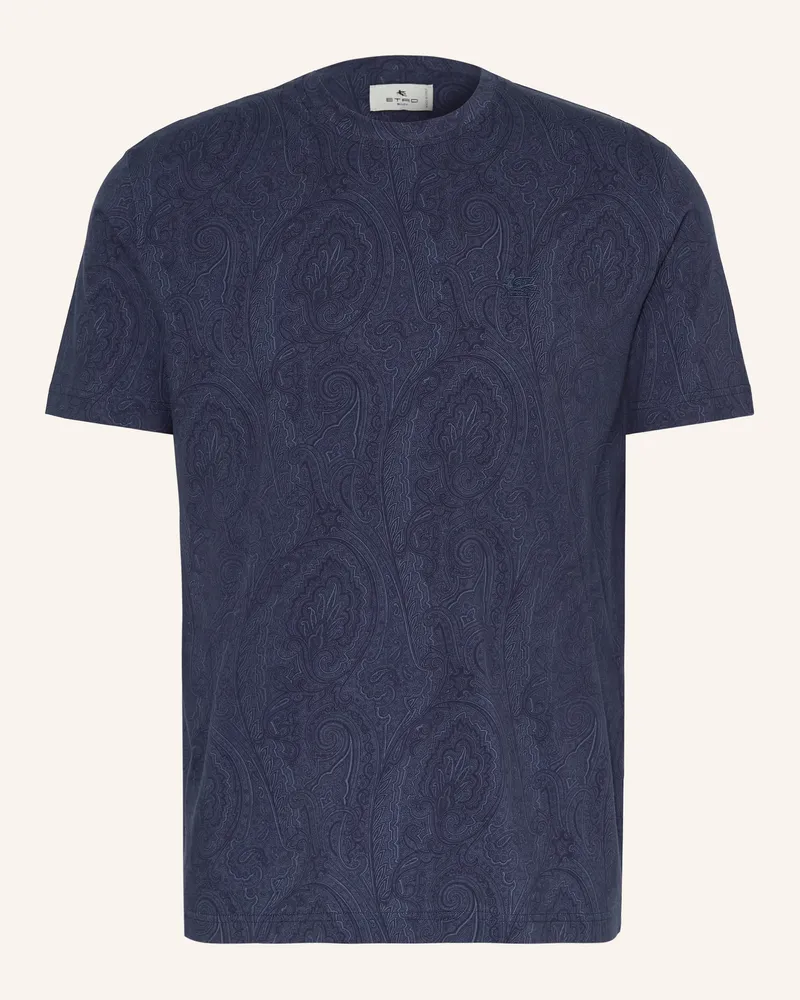 Etro T-Shirt blau Dunkelblau