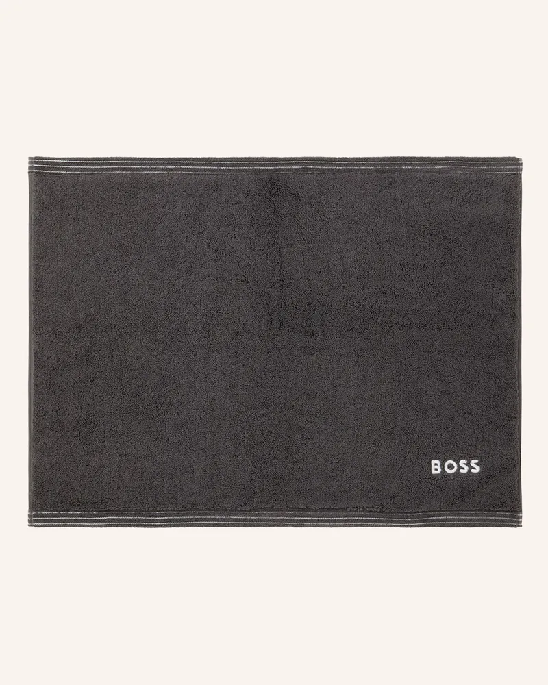 HUGO BOSS Badematte Edge grau Dunkelgrau