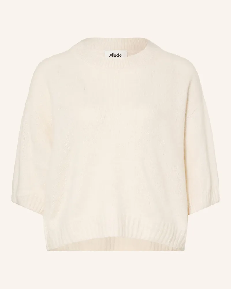 ALLUDE Pullover Mit Cashmere weiss Ecru