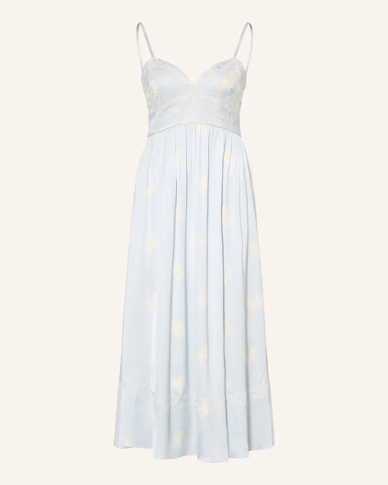 Claudie Pierlot Satinkleid blau Hellblau