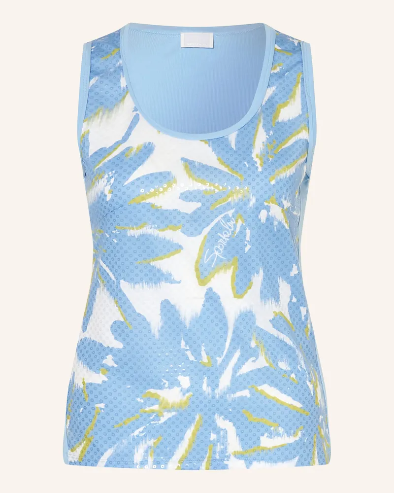 Sportalm Top Emotion Mit Pailletten blau Hellblau