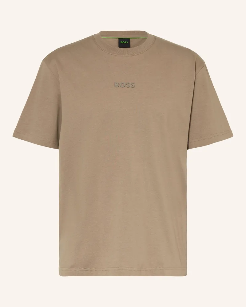 HUGO BOSS T-Shirt gruen Khaki