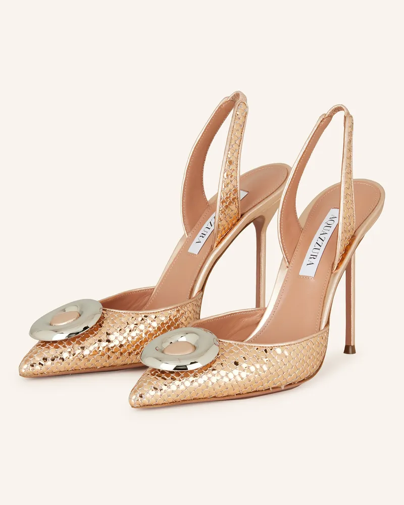Aquazzura Slingpumps Roségold