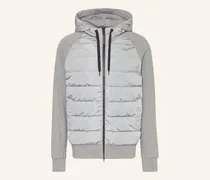 Sweatjacke HYBRIDGE HURON im Materialmix