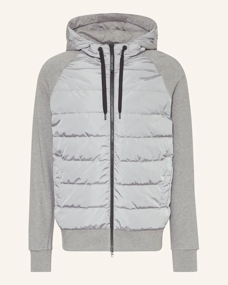 Canada Goose Sweatjacke HYBRIDGE HURON im Materialmix Silber