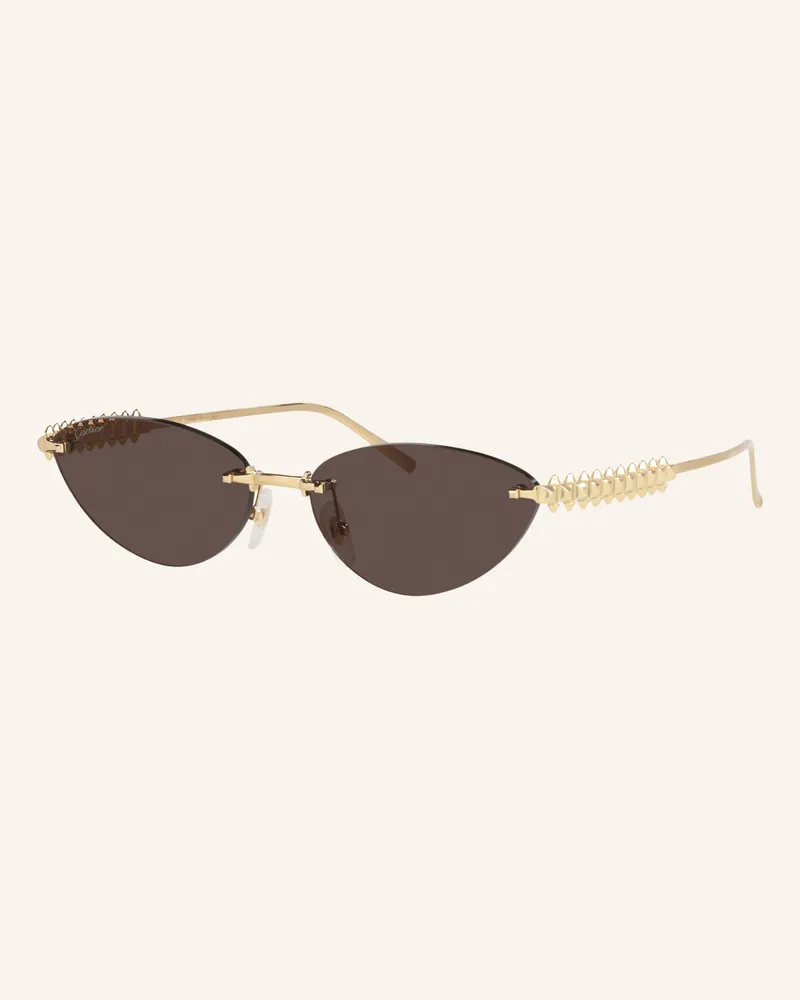 Cartier Sonnenbrille ct0543s gold Gold