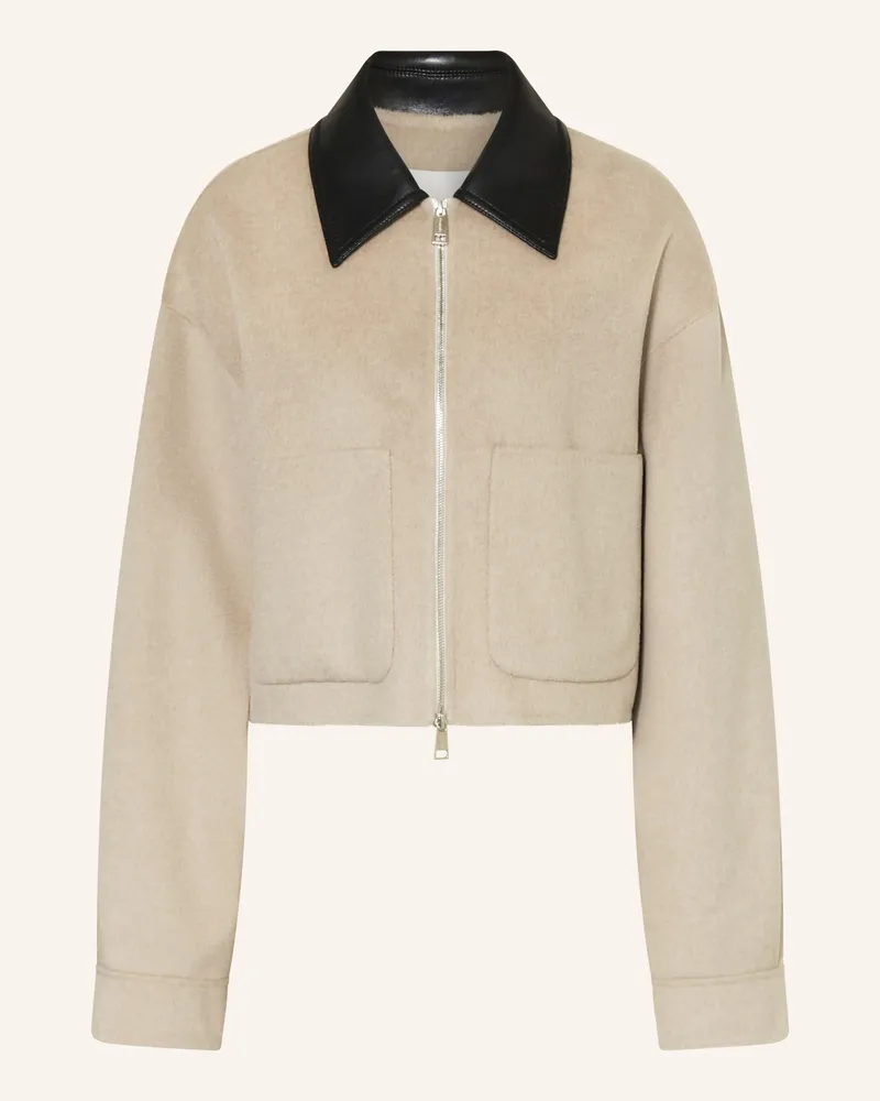 Nanushka Kastenjacke PHEBE Creme