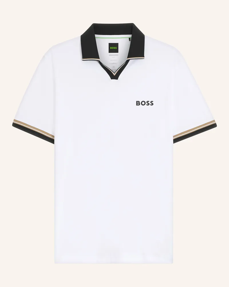HUGO BOSS Funktions-Poloshirt weiss Weiss