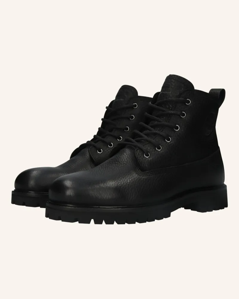 Blackstone Schnürboots schwarz Schwarz