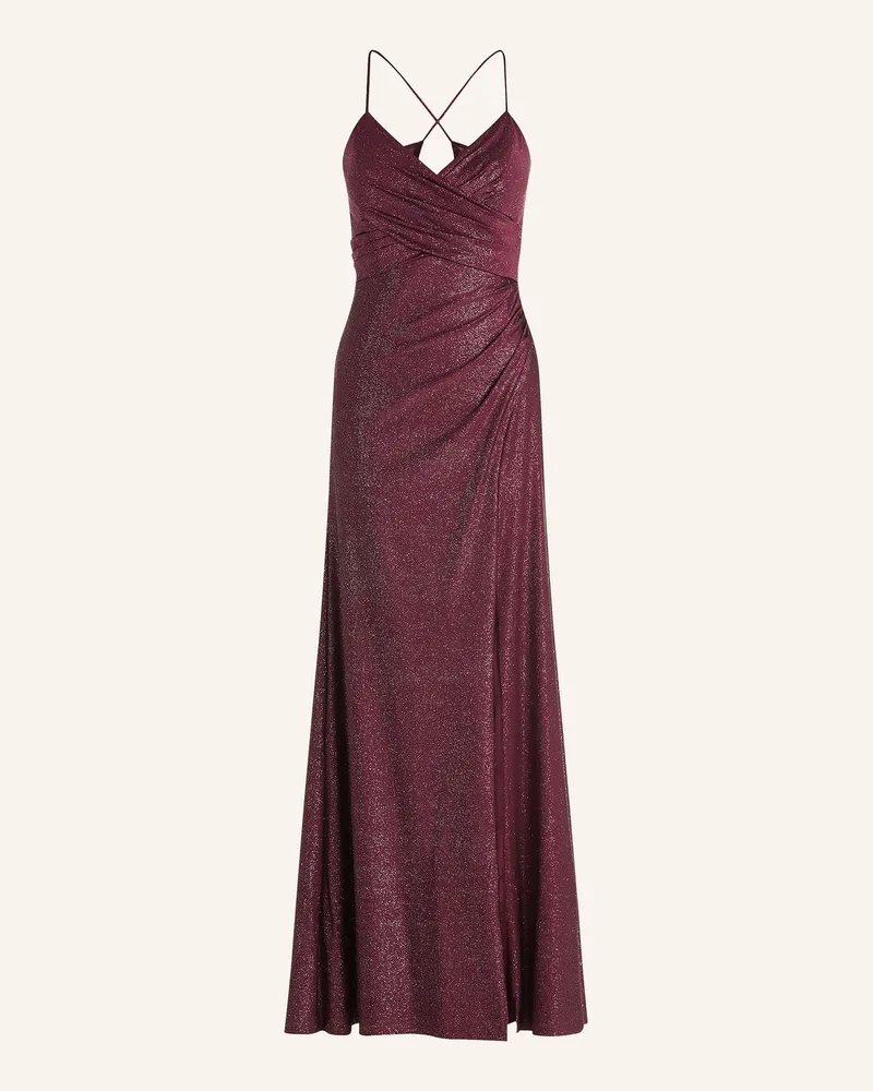 Vera Mont Abendkleid Mit Glitzergarn rot Dunkelrot