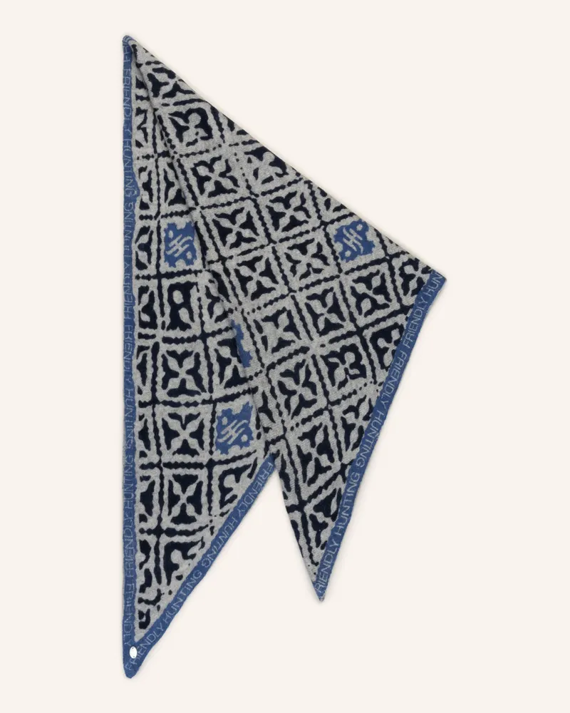 Friendly Hunting Dreieckstuch aus Cashmere Grau