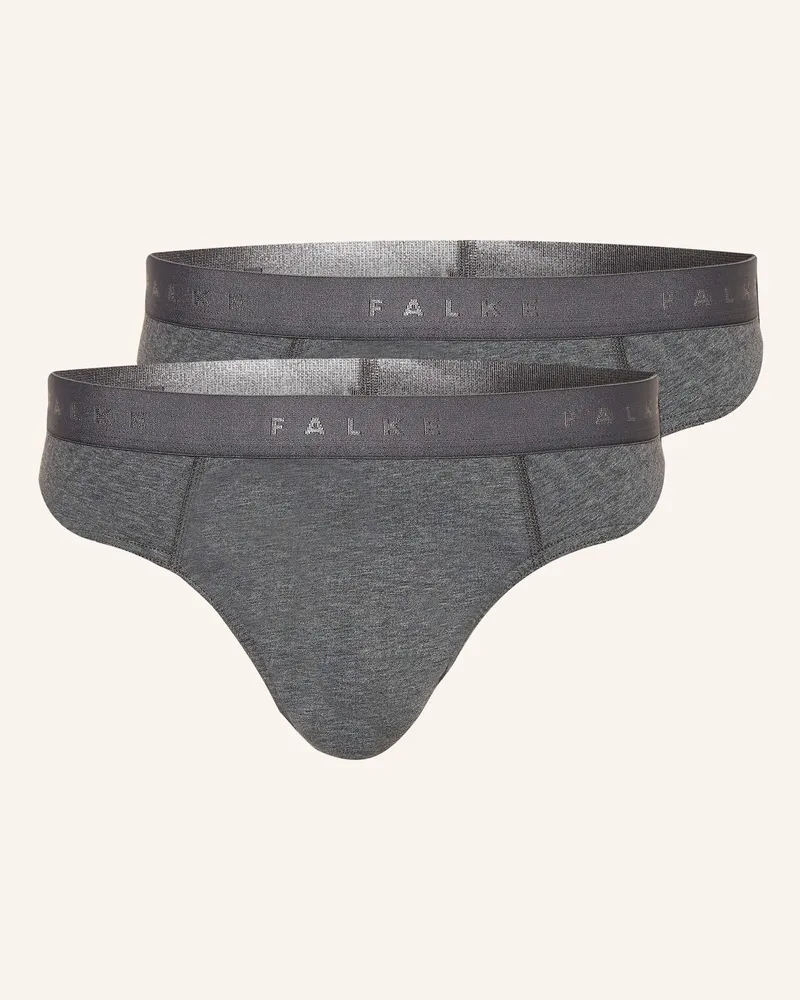 Falke 2er-Pack Slips Daily Comfort grau Grau