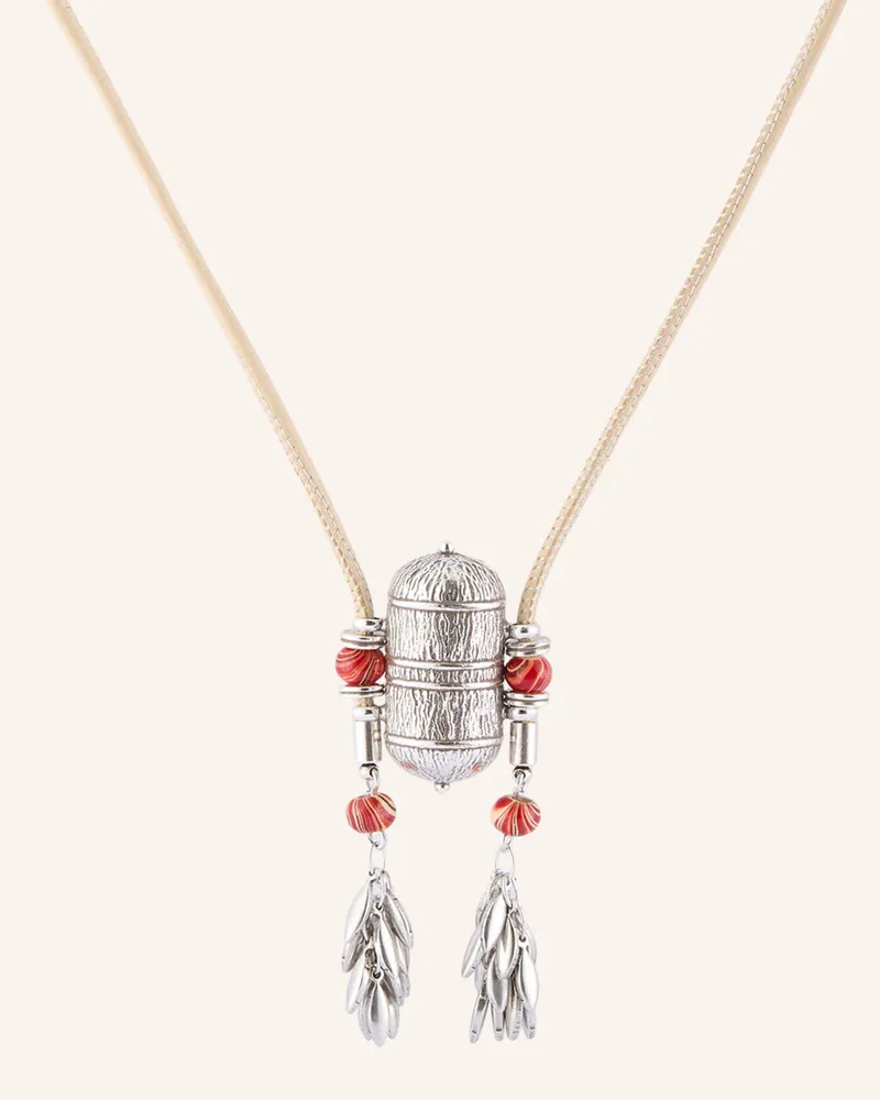 Isabel Marant Halskette Necklace silber Beige