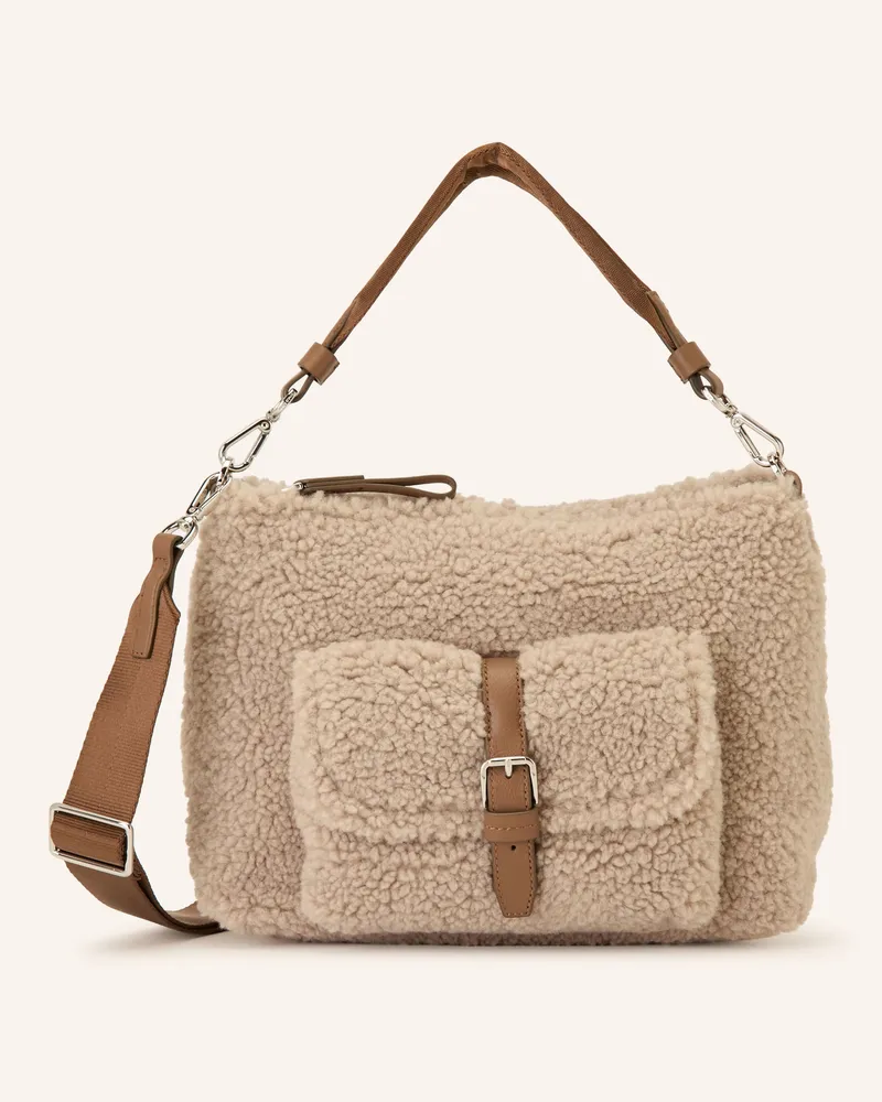 Marc O'Polo Schultertasche Aus Teddyfell beige Beige