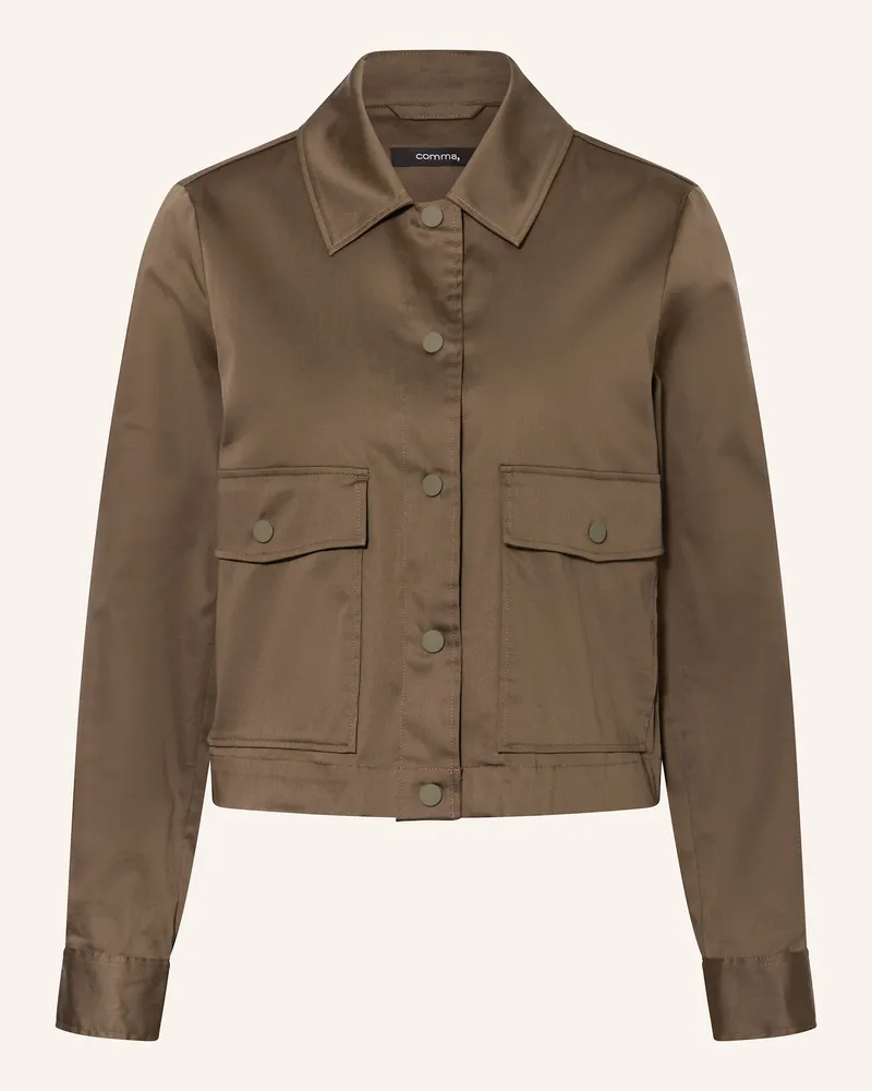 COMMA Kastenjacke Braun