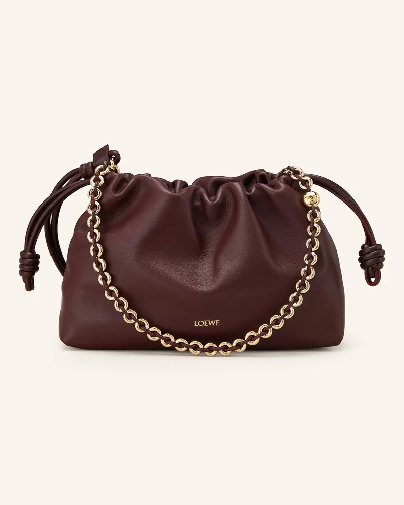 Loewe Umhängetasche Flamenco Medium rot Dunkelrot
