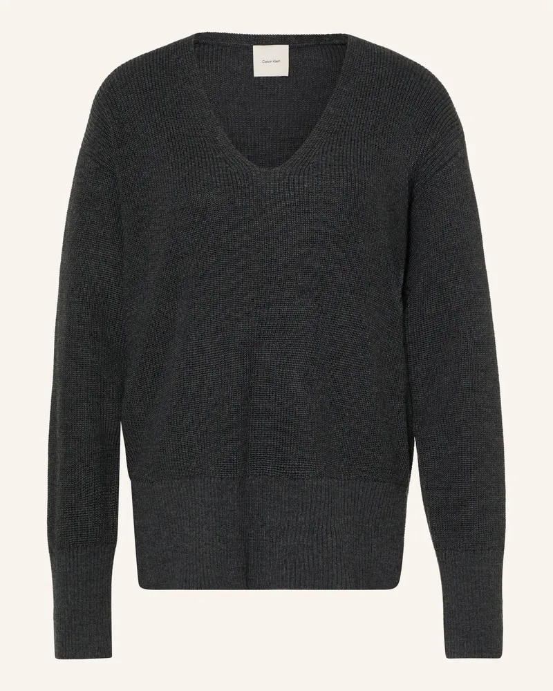 Calvin Klein Pullover grau Dunkelgrau