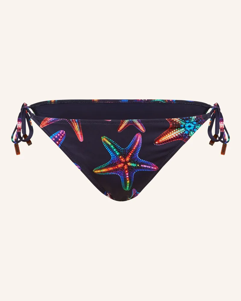Vilebrequin Triangel-Bikini-Hose Disco Stars Flore blau Dunkelblau
