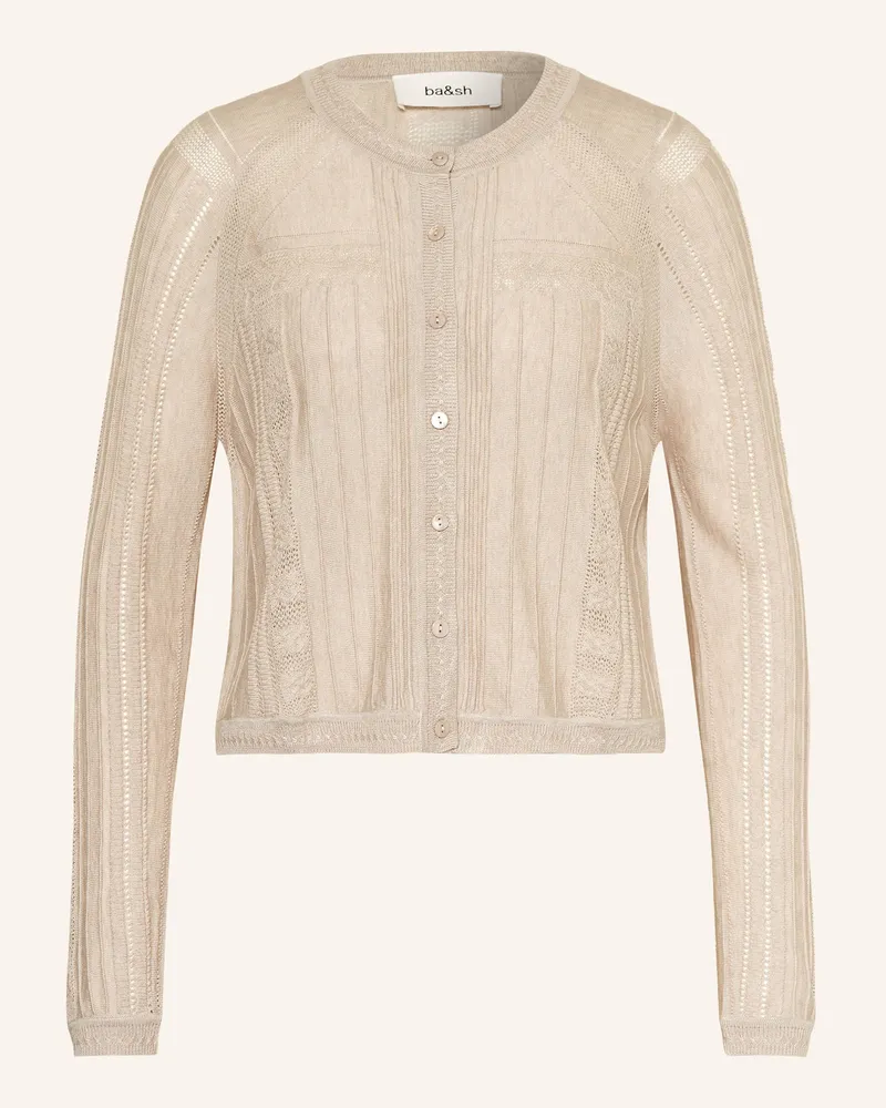 ba&sh Strickjacke Puria weiss Creme