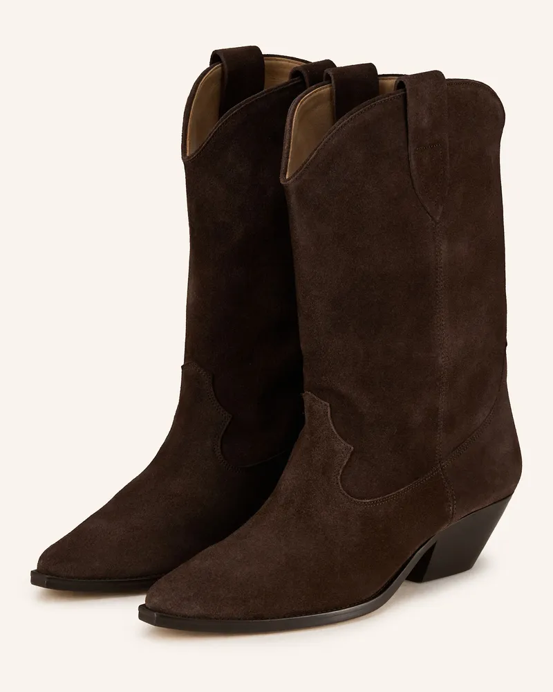Isabel Marant Cowboy Boots DUERTO Dunkelbraun