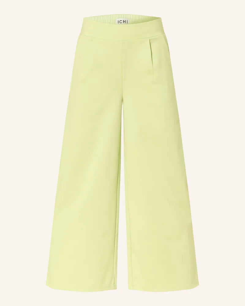 ICHI 7/8-Hose Kate gruen Neongelb