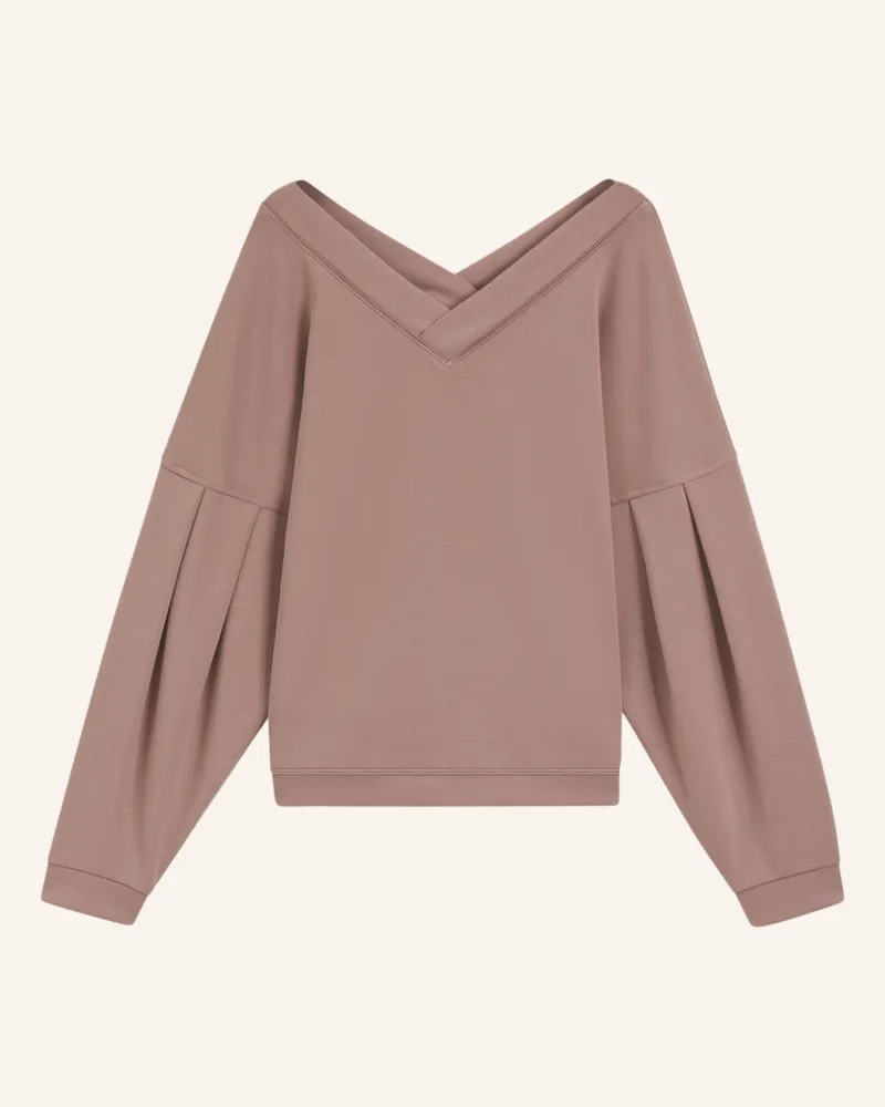 HUGO BOSS Loungewear Oberteil SCUBA_SWEATSHIRT Hellbraun