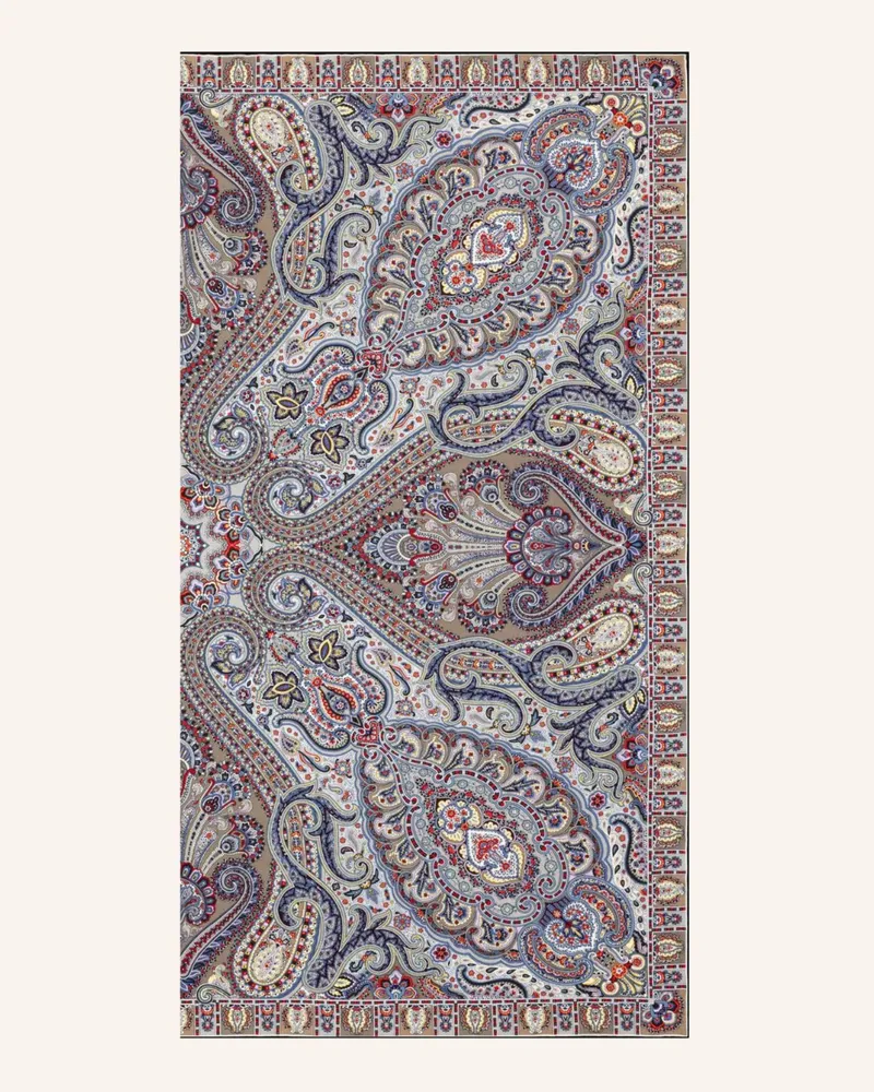 Roeckl Tücher Paisley Glow blau Blaugrau