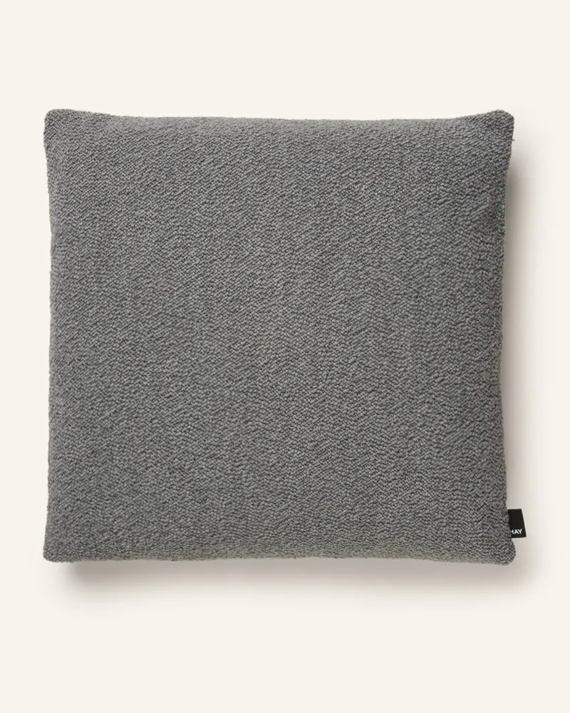 Hay Dekokissen Textur Mit Federfüllung grau Grau