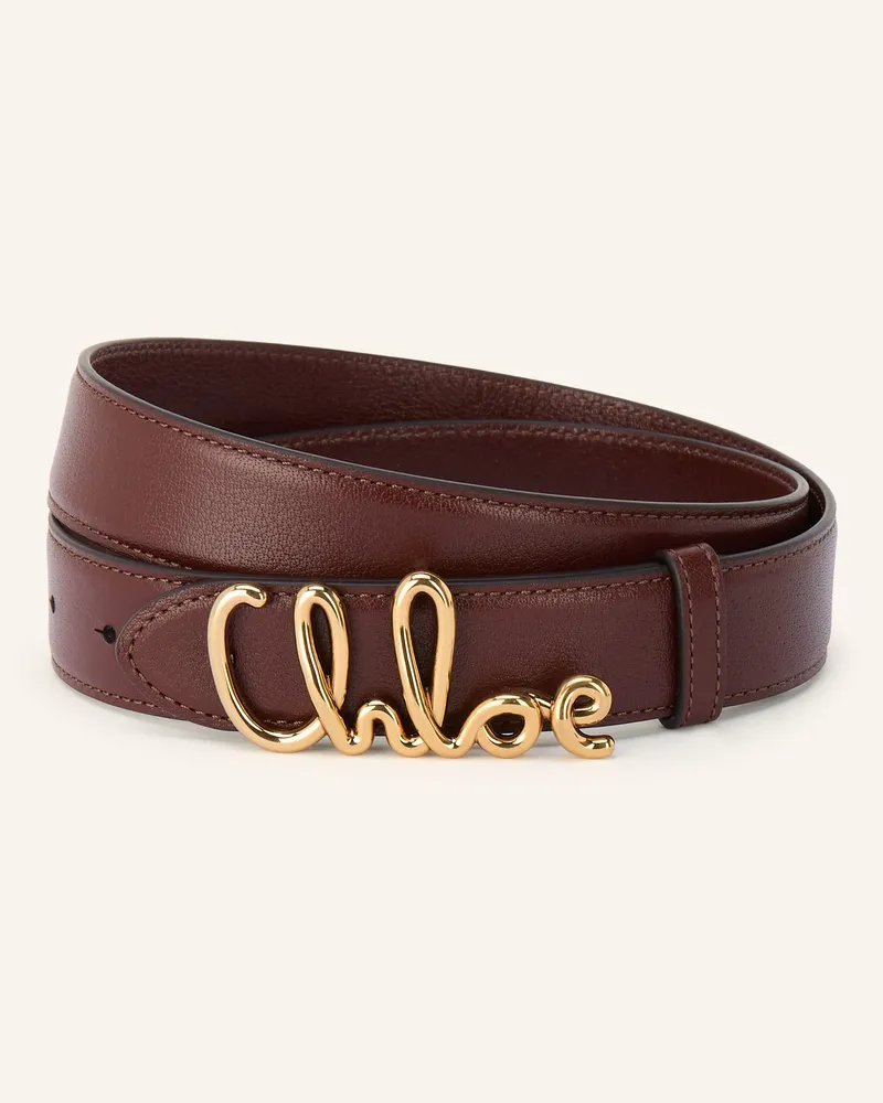 Chloé Ledergürtel braun Braun