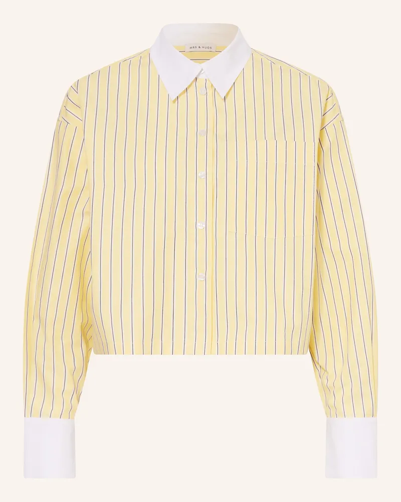 Mrs & HUGS Hemdbluse gelb Gelb