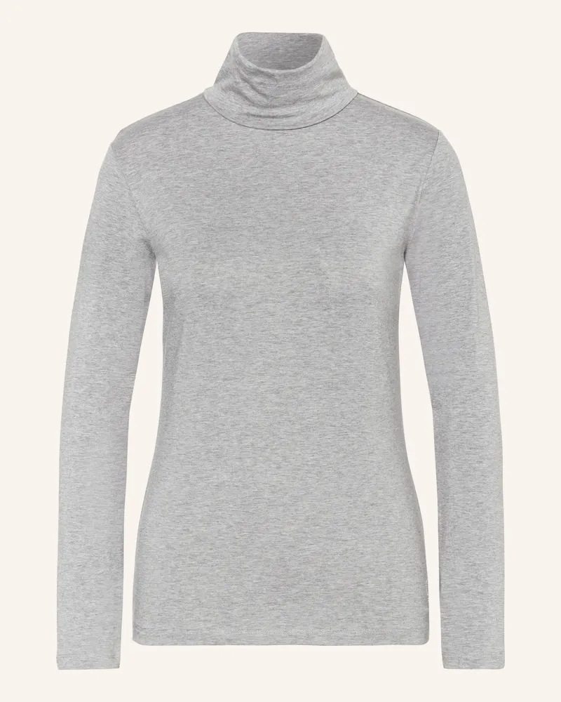 Boviva Rollkragenshirt mit Schmucksteinen Grau