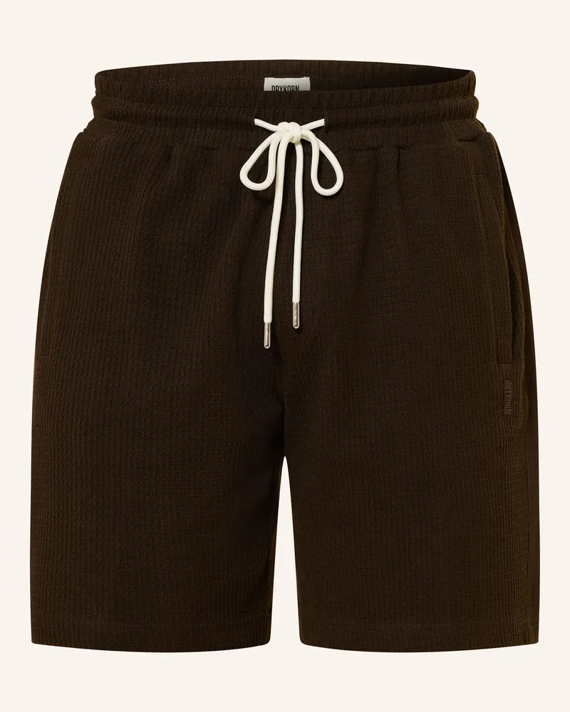 Drykorn Jerseyshorts Brikko braun Dunkelbraun