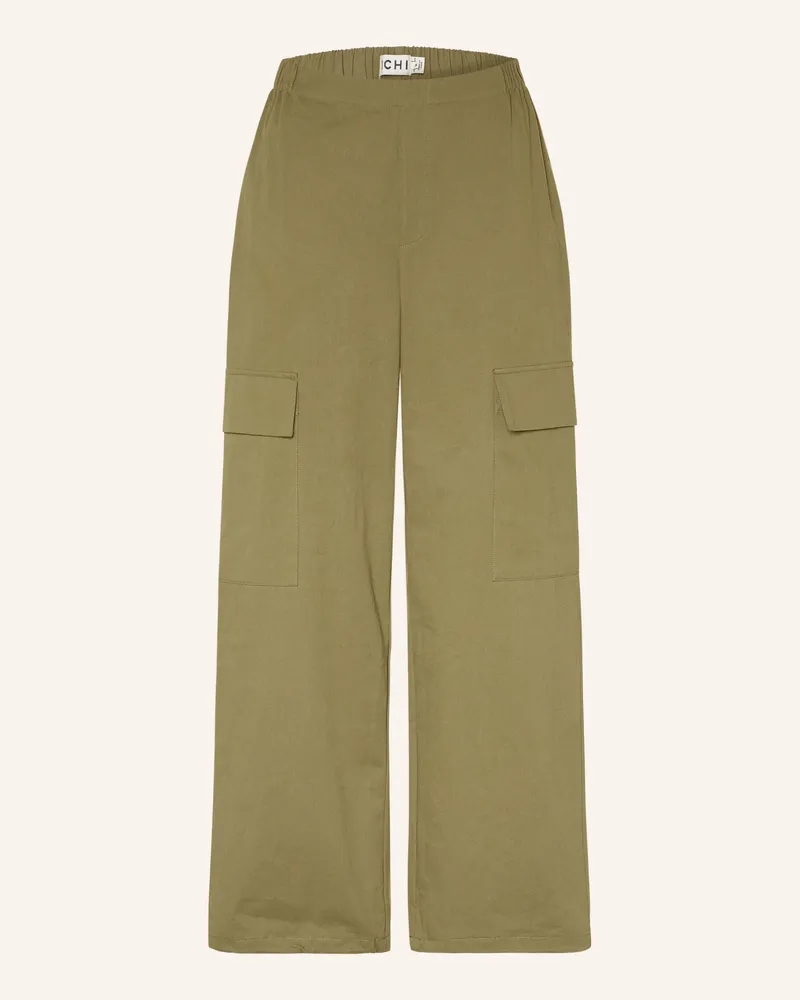 ICHI Cargohose Ihxcomo gruen Oliv