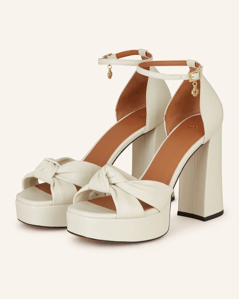 Maje Plateau-Sandaletten Creme