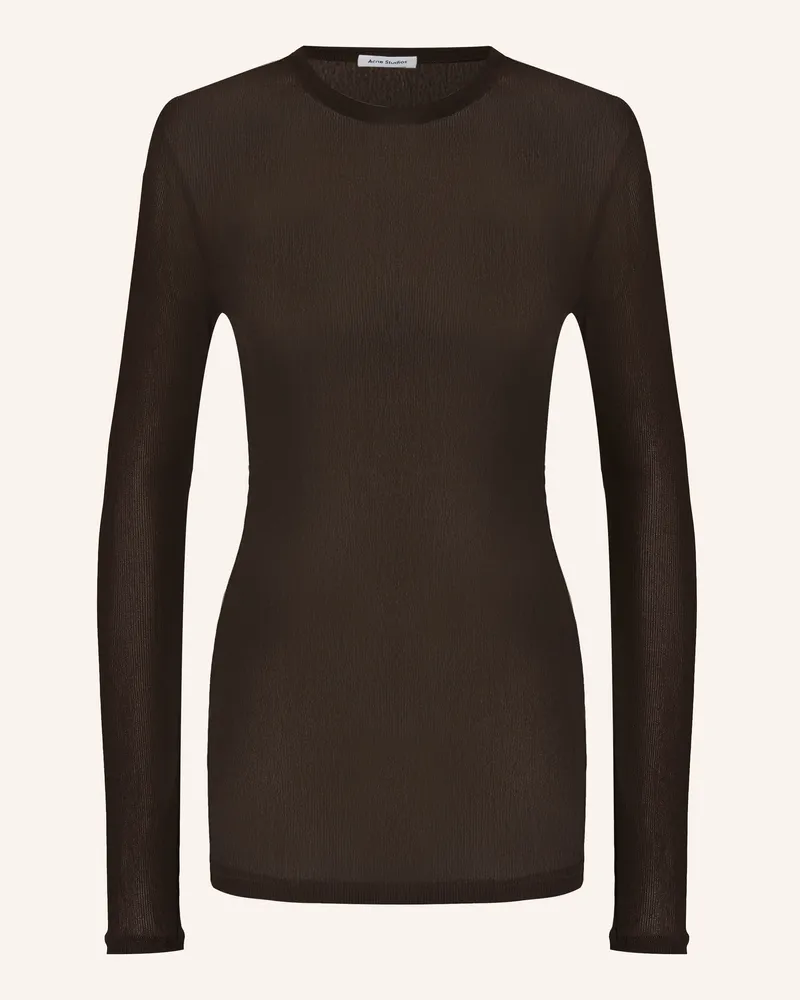 Acne Studios Longsleeve braun Dunkelbraun