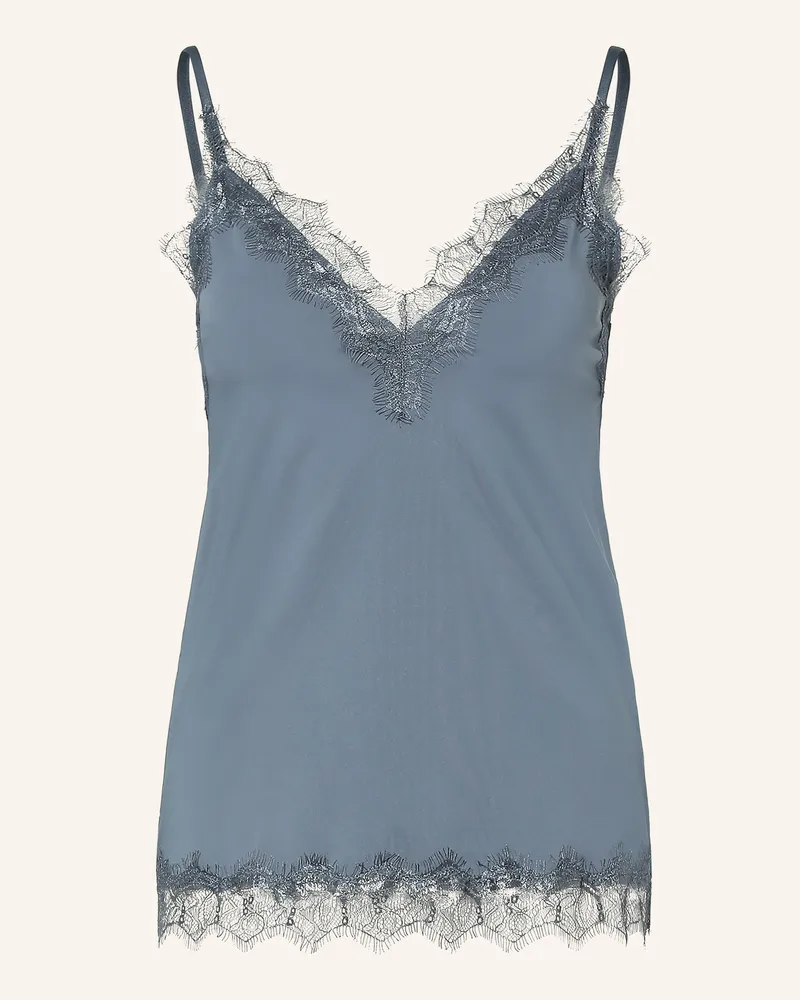 Rosemunde Top Billie Mit Spitze blau Blaugrau
