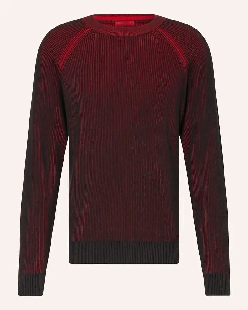 HUGO BOSS Pullover Squizzo schwarz Schwarz