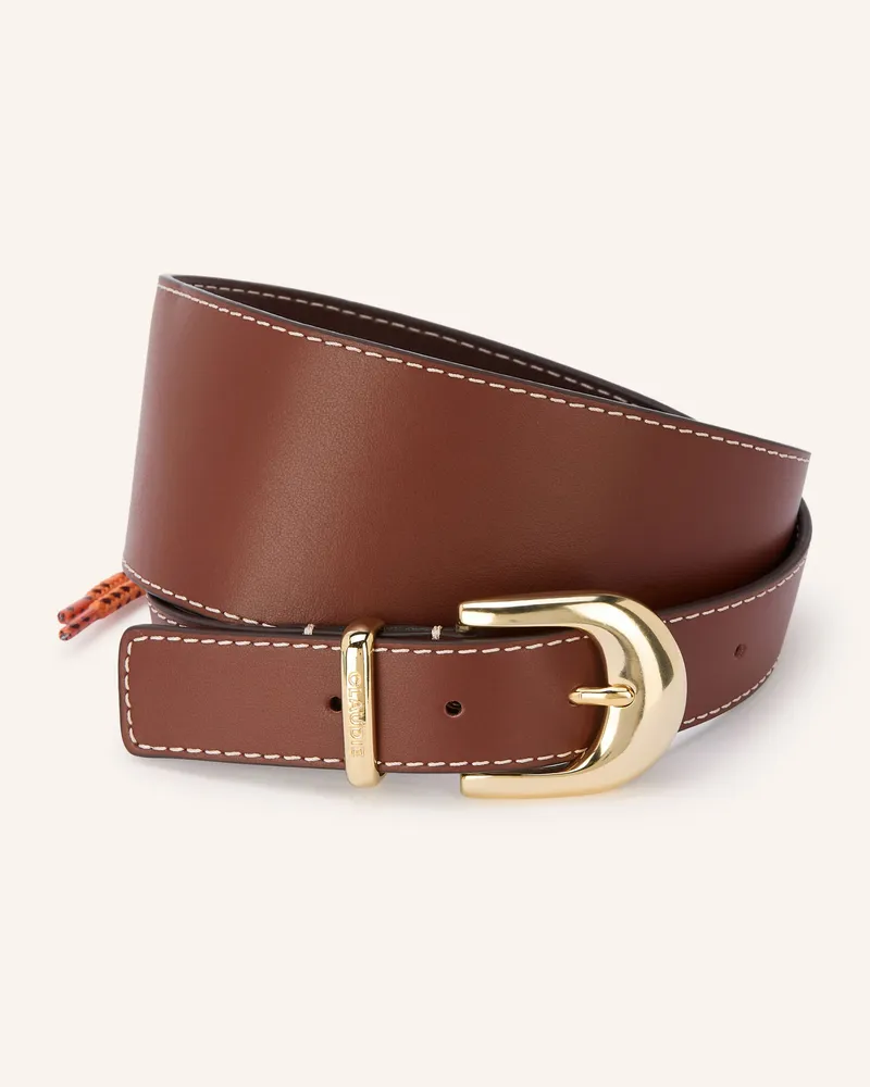 Claudie Pierlot Ledergürtel braun Braun