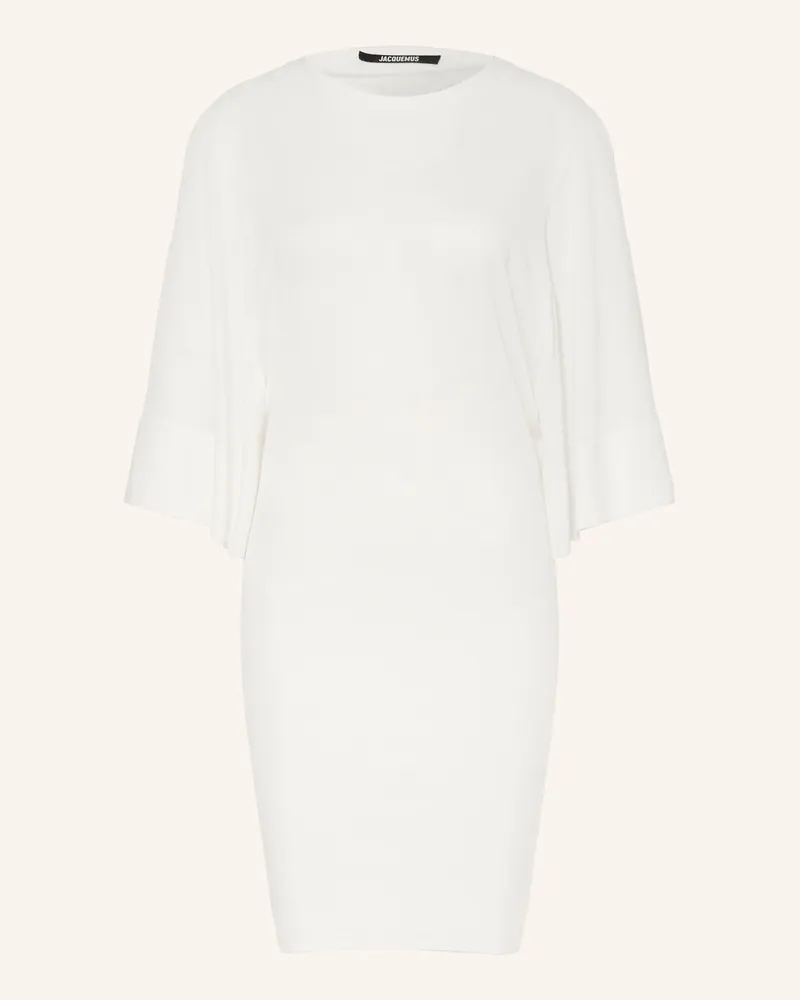 Jacquemus Strickkleid La Robe Maille Mananco Aus Merinowolle weiss Weiss