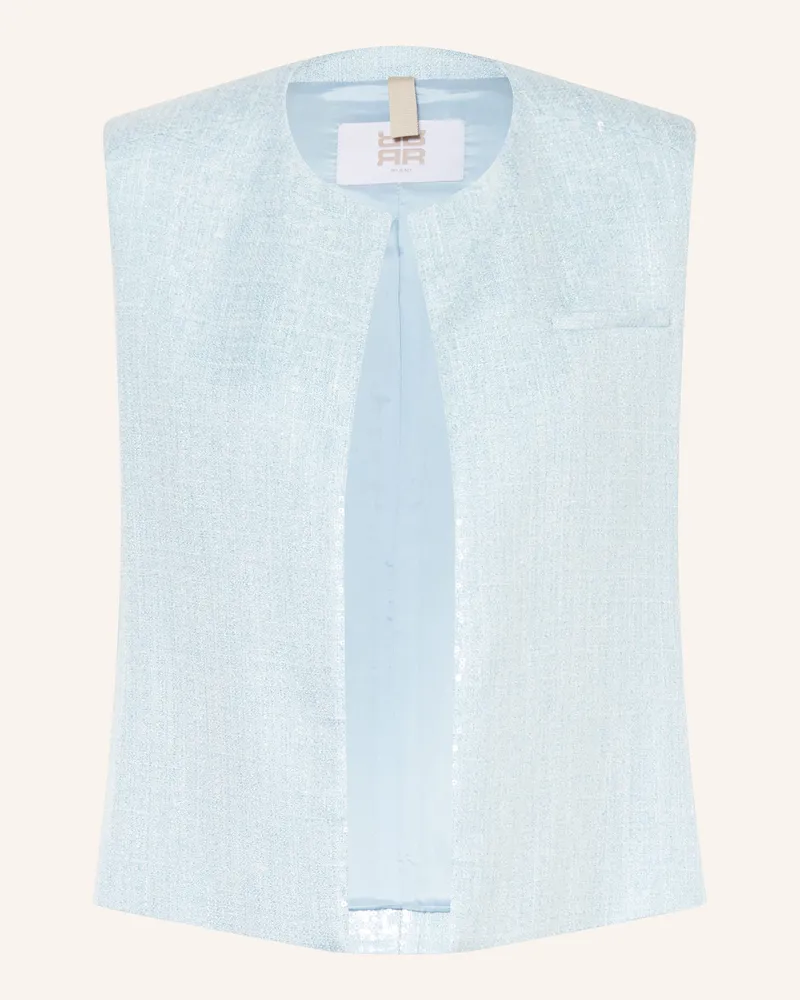 Riani Blazerweste Mit Pailletten blau Hellblau