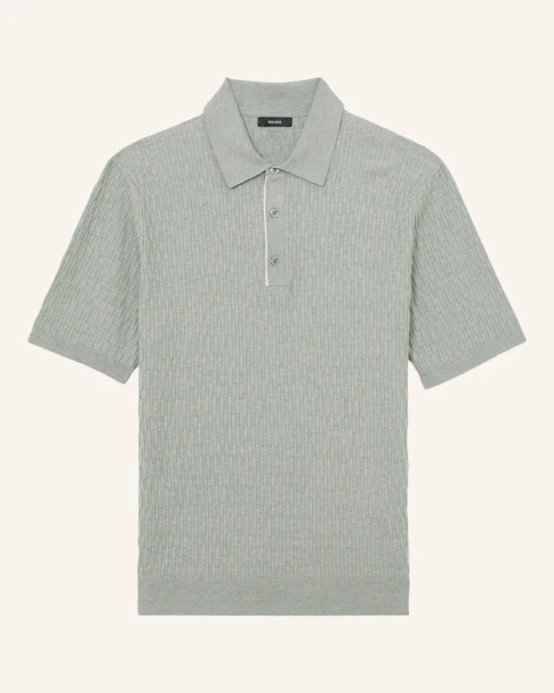 Reiss Strick-Poloshirt Era gruen Grün