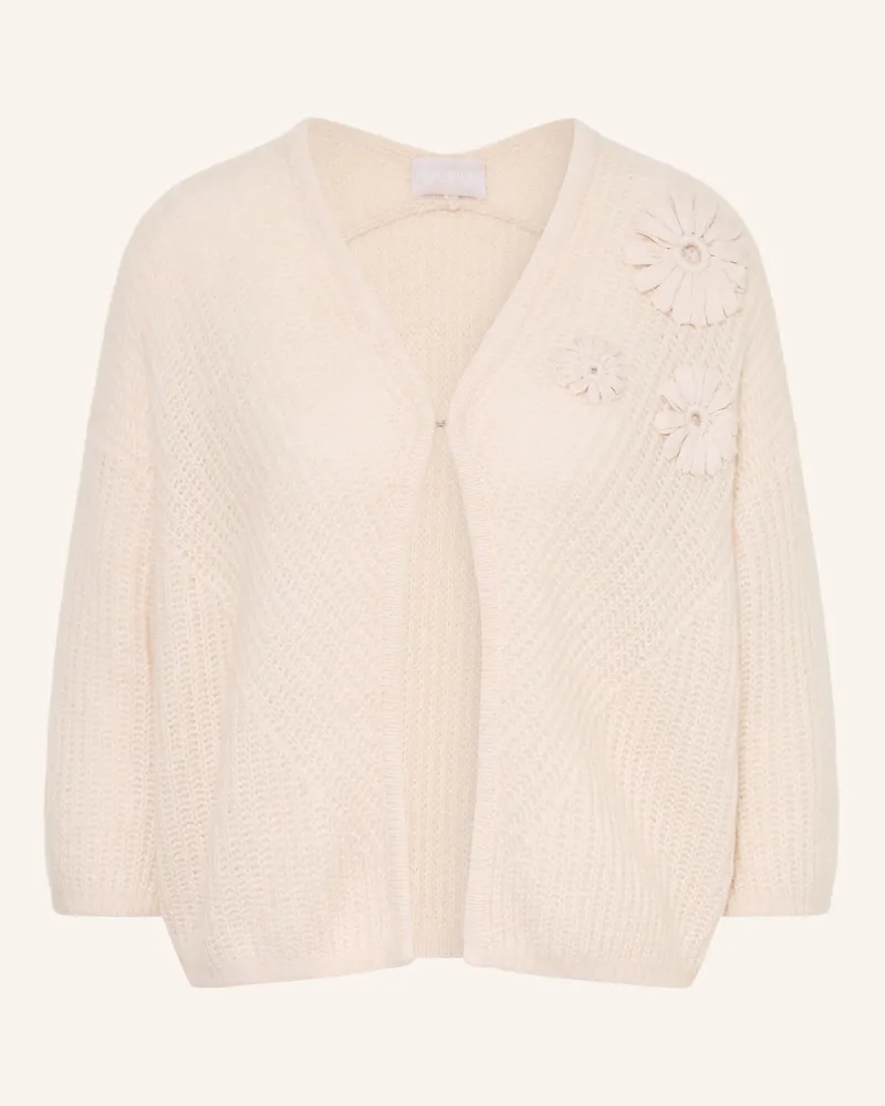 hemisphere Strickjacke mit Cashmere und 3/4-Arm Beige