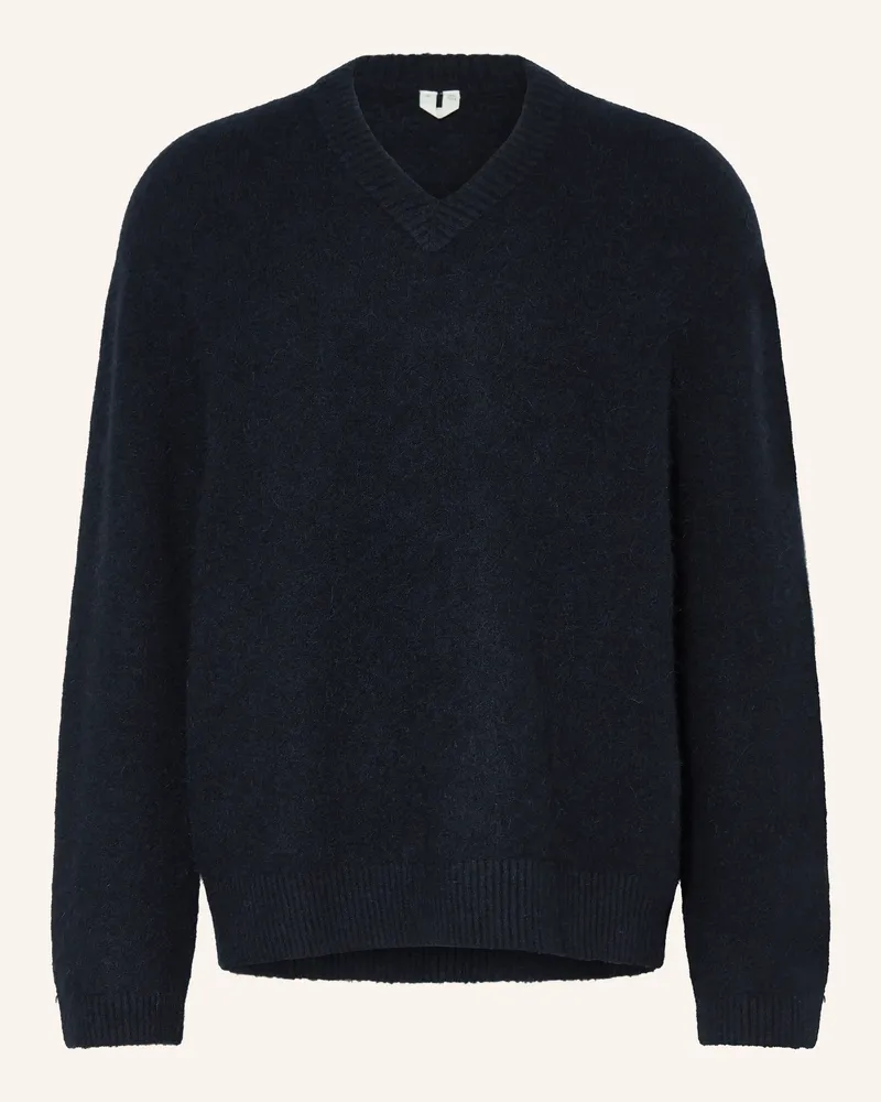Arket Pullover Mit Alpaka blau Dunkelblau